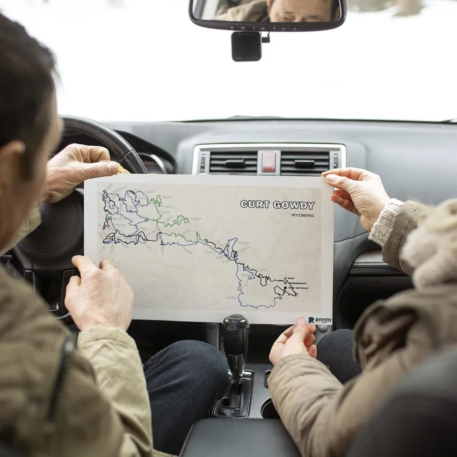 Curt Gowdy_senior-people-road-trip-with-map