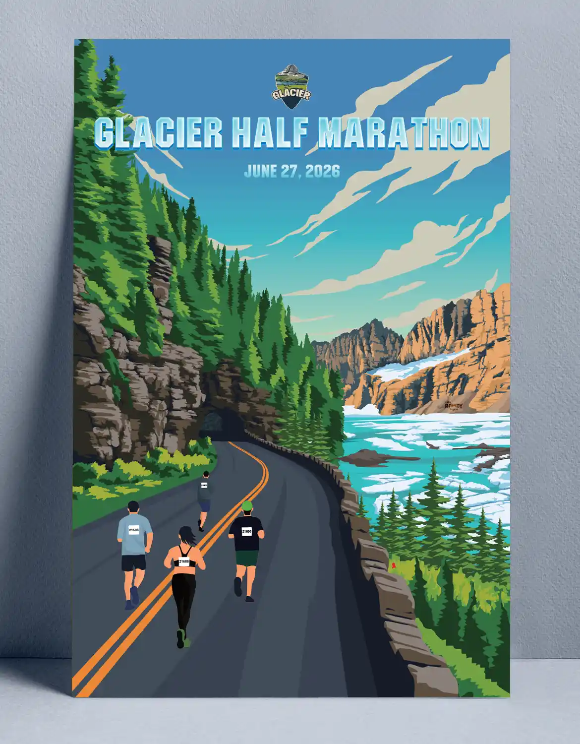 Glacier Half Marathon_MTB_Color Poster