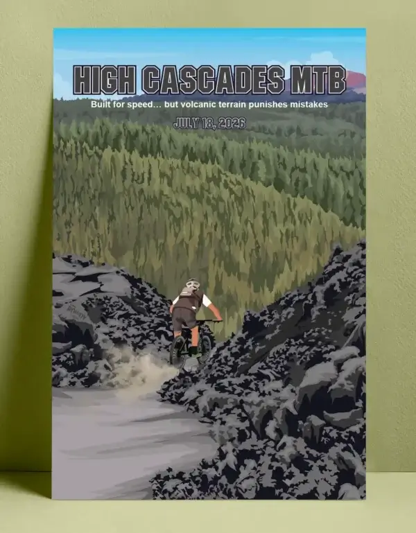 High Cascades 100 MTB 2026 Official Finisher Award