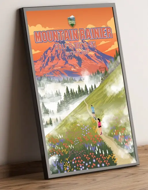 Mountain Rainier_Black frame
