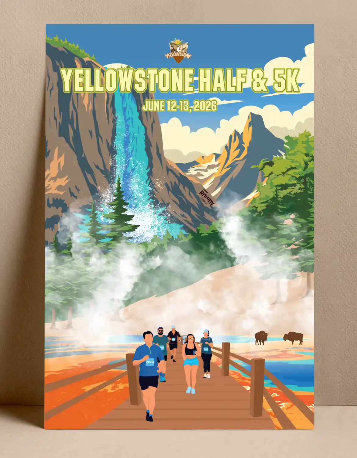Yellowstone Half Marathon_MTB_Color Poster